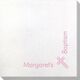 Corner Text with Inspirational Cross Bamboo Luxe Napkins Image 1 of 4